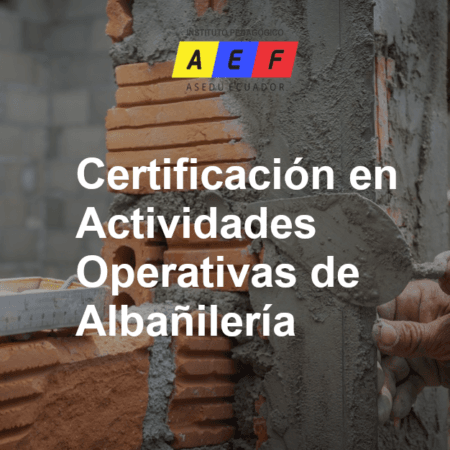 Certificación de Actividades Operativas de Albañilería