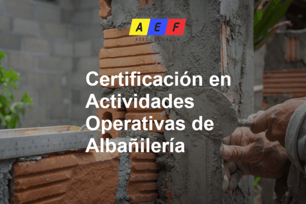 Certificación de Actividades Operativas de Albañilería