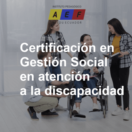 Certificación en gestión social en atención a la discapacidad
